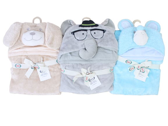 پتو کلاهدار پولیشی نوزادی پسرانه ایسیز isiz