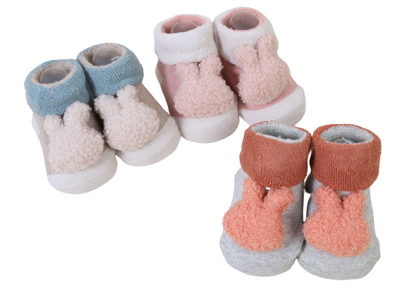 جوراب عروسکی جغجغه ای نوزادی دخترانه