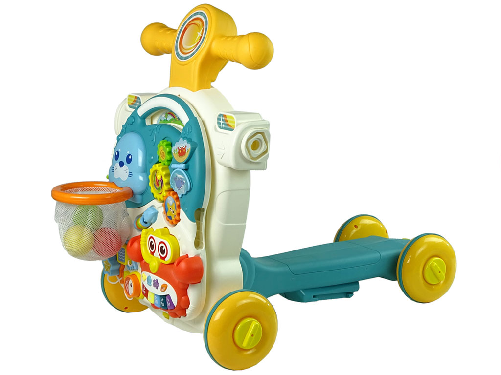 واکر موزیکال و میز بازی 4 کاره کودک اسباب بازی هانگر huanger