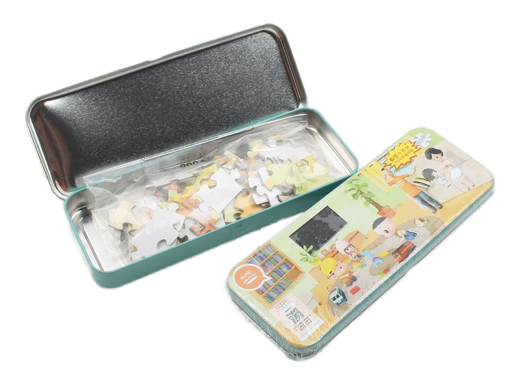 جامدادی فلزی به همراه پازل 50 تکه