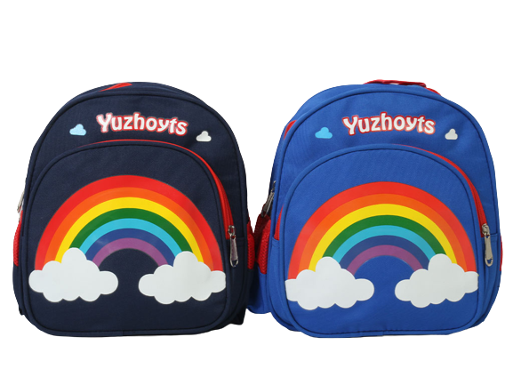 کوله پشتی پسرانه طرح رنگین کمان