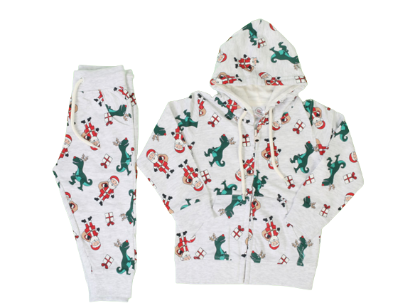 سویشرت و شلوار بچه گانه طرح کریسمس ریچ گرلز rich girls