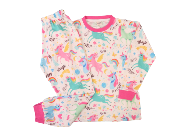 بلوز و شلوار راحتی دخترانه طرح اسب تک شاخ کیدومکس kido max