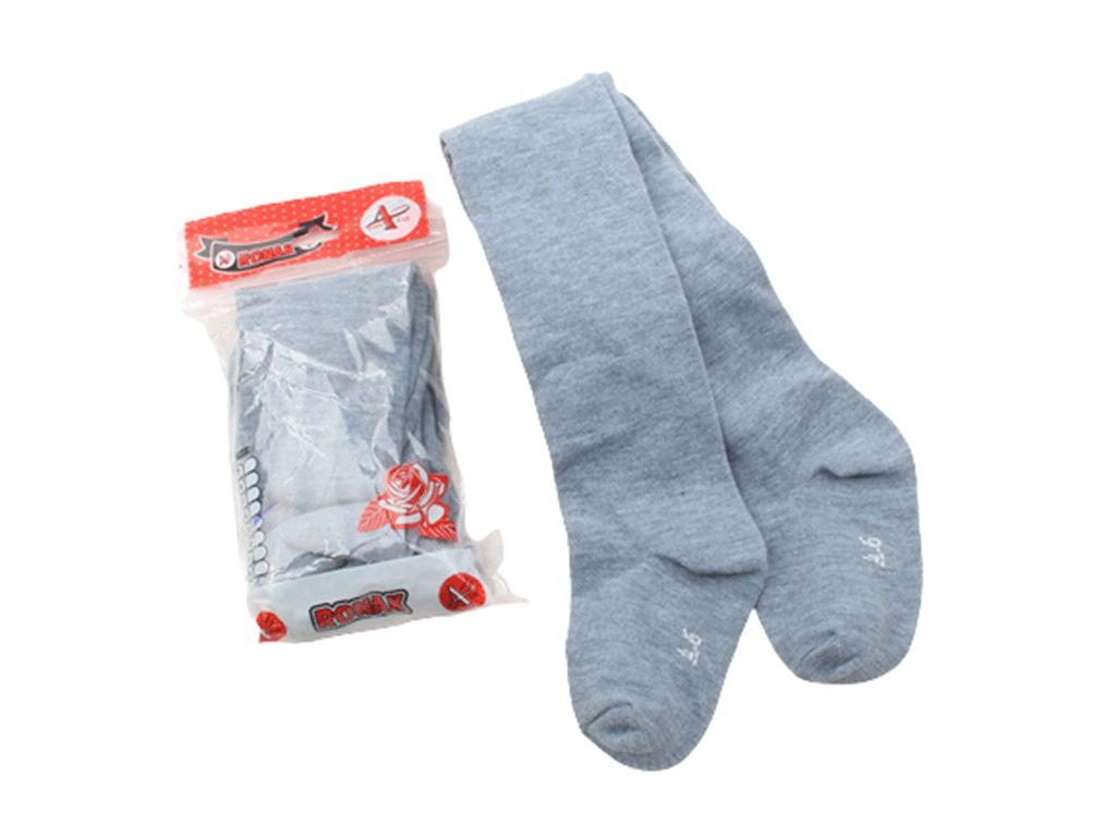 جوراب شلواری طوسی  رنگ