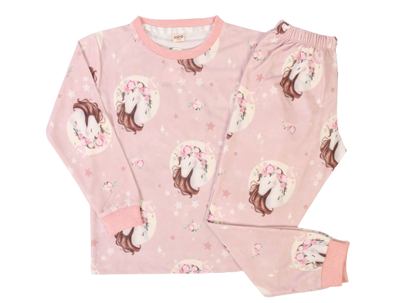 بلوز و شلوار راحتی دخترانه با طرح اسب تک شاخ کیدومکس kido max