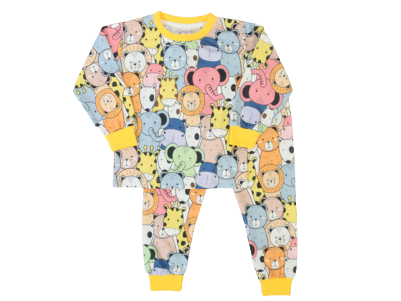 بلوز و شلوار راحتی پسرانه طرح حیوانات جنگل کیدومکس kido max