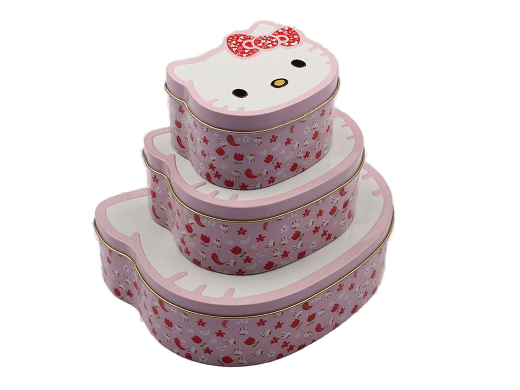 جعبه فلزی Hello kitty (سه عددی)