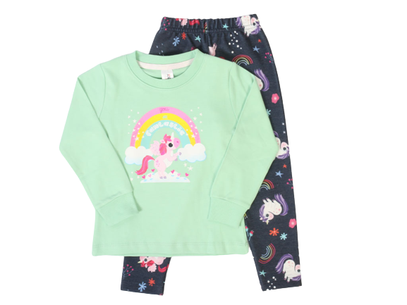 بلوز و شلوار راحتی دخترانه طرح اسب تک شاخ کیدومکس kido max