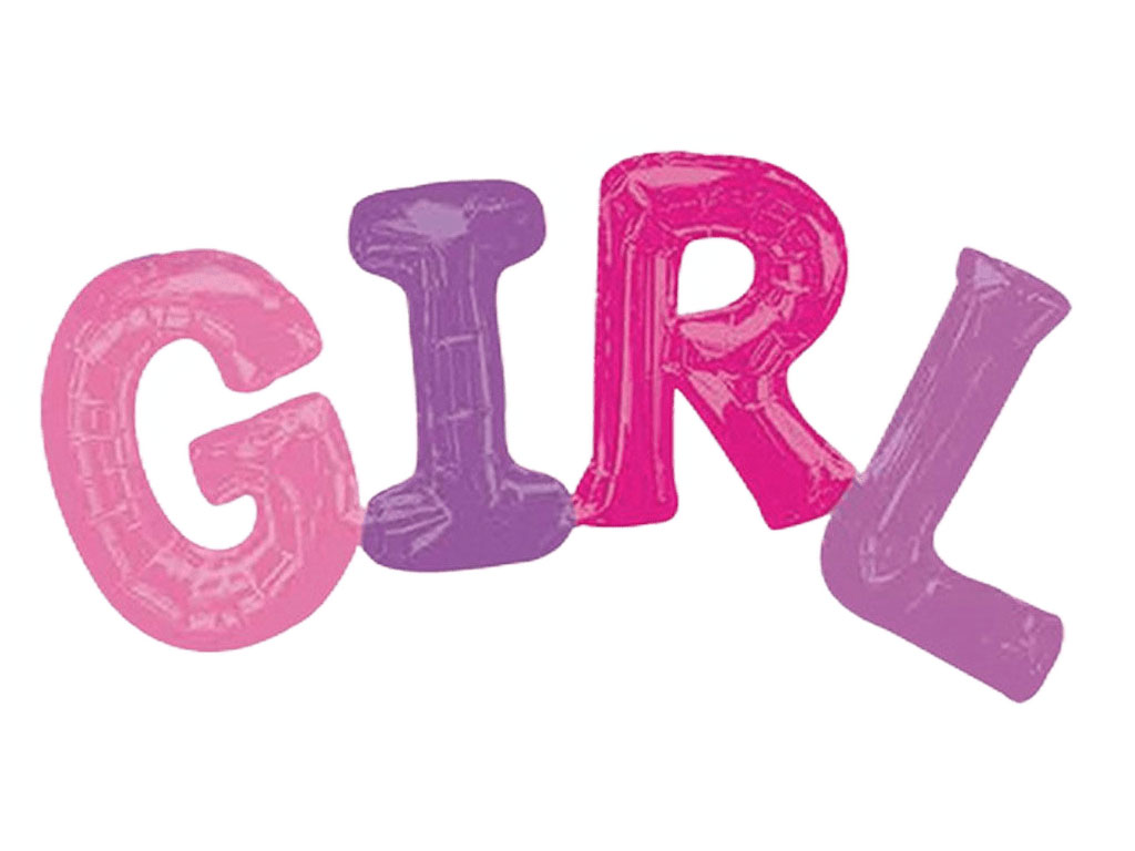 بادکنک ریسه ای فویلی Girl