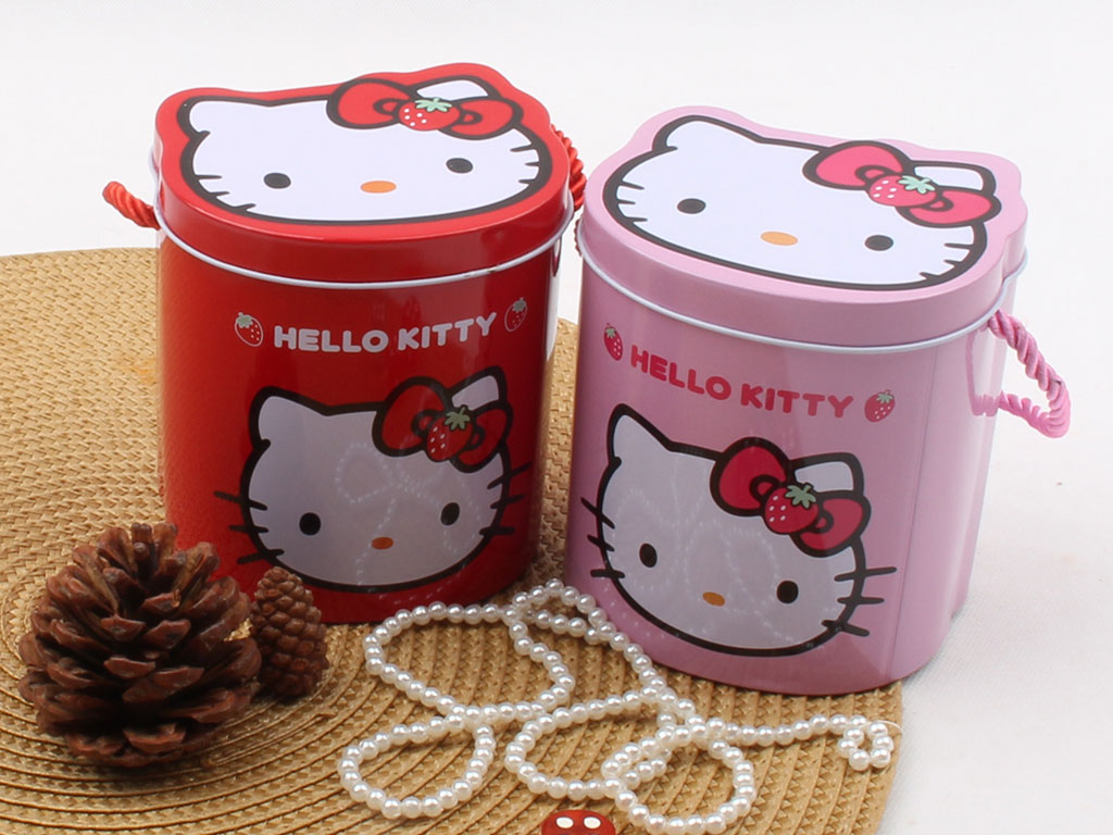 جعبه فلزی هلوکیتی Hello Kitty (سایز متوسط)
