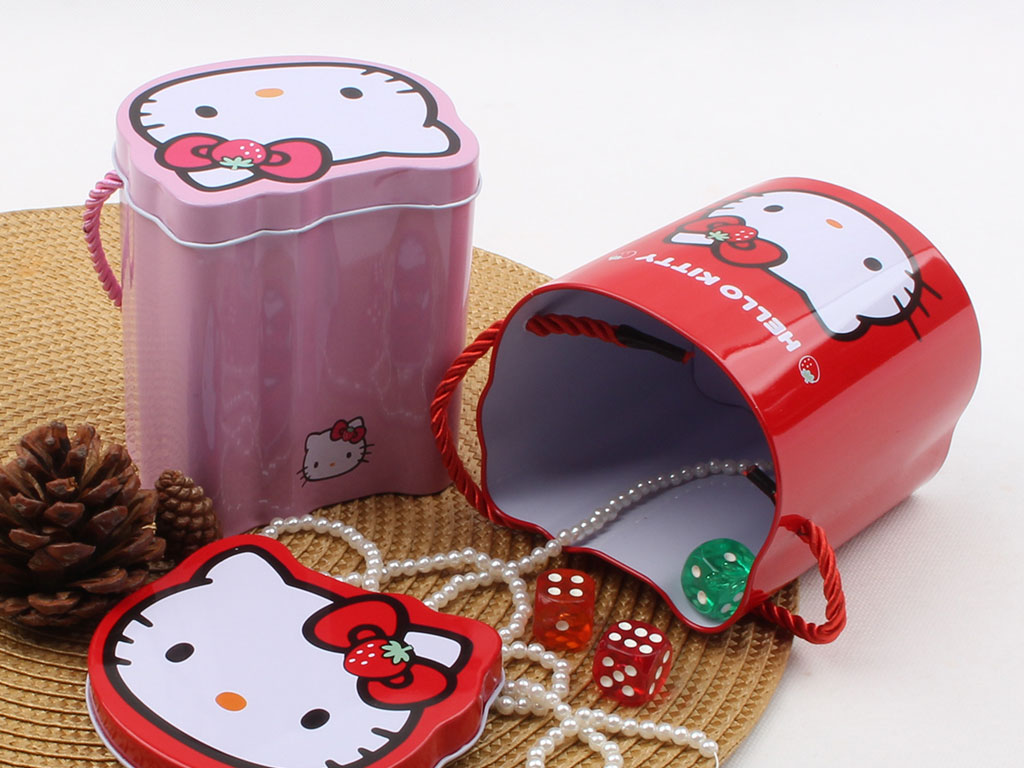 جعبه فلزی هلوکیتی Hello Kitty (سایز متوسط)