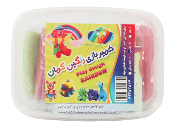 خمیر بازی 12 رنگ ارگانیک