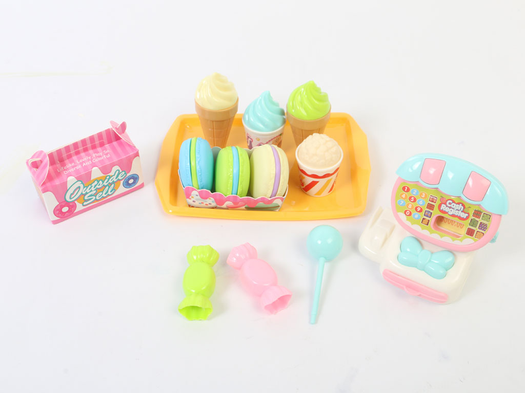 ست دسر، بستنی و صندوق فروشگاهی اسباب بازی