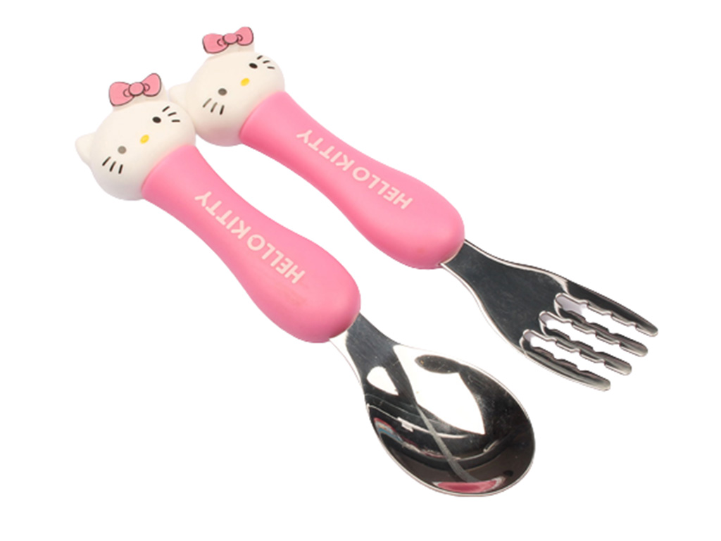 ست قاشق و چنگال هلوکیتی Hello Kitty (اورجینال)