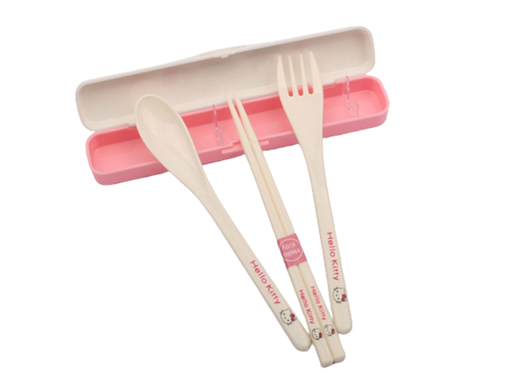 ست قاشق، چنگال و چاپستیک Hello kitty