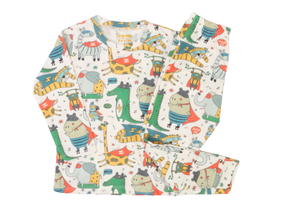 بلوز و شلوار راحتی پسرانه طرح حیوانات little bear