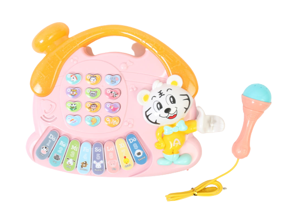 پیانو موزیکال آموزشی اسباب بازی همراه با میکروفون