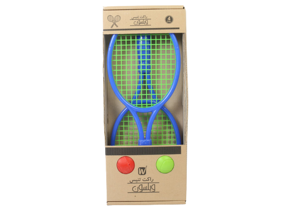 راکت تنیس همراه با توپ ویلسون wilson