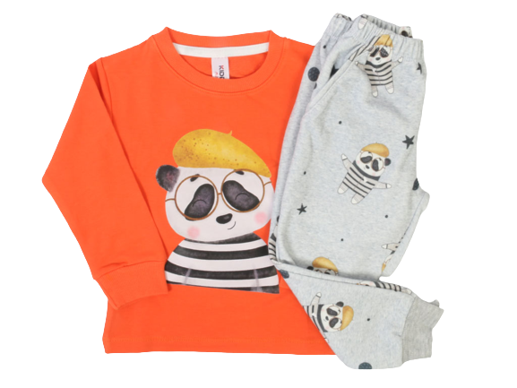 بلوز و شلوار راحتی پسرانه طرح خرس کیدومکس kido max