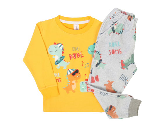 بلوز و شلوار راحتی پسرانه طرح دایناسور کیدومکس kido max