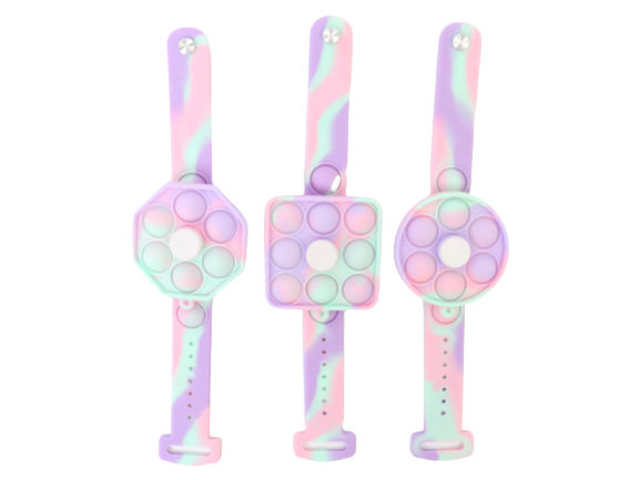 فیجت ضد استرس مدل پاپ ایت طرح ساعت مچی اسپینر دار