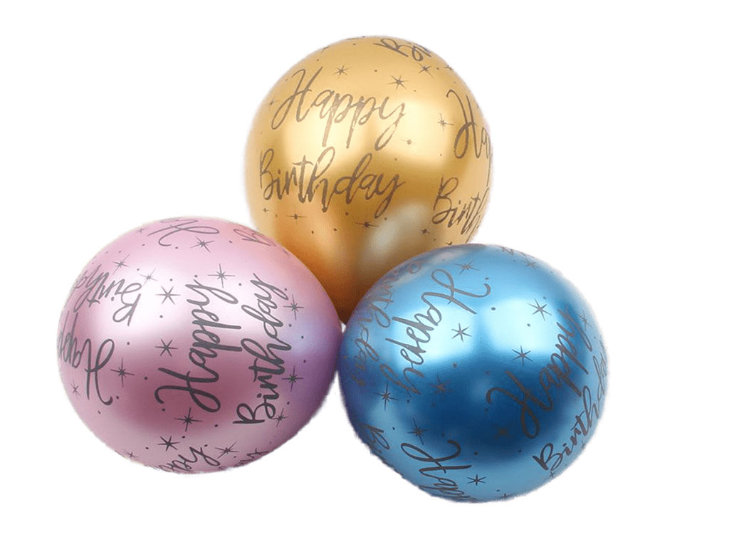 بادکنک لاتکس Happy Birth Day (3 عددی)