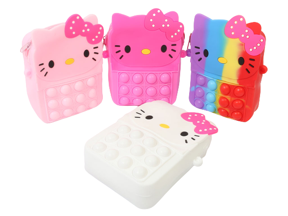 کیف سیلیکونی دخترانه مدل پاپ ایت طرح کیتی