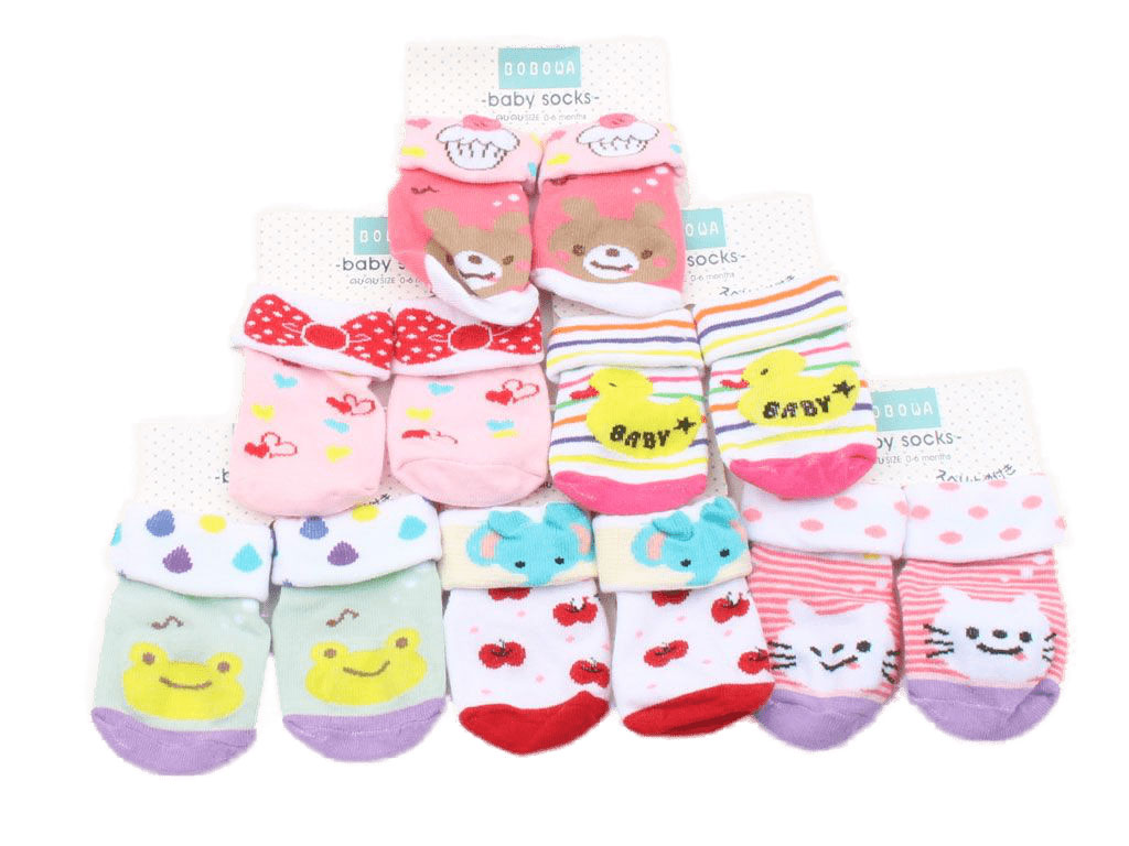 جوراب نوزادی لبه دوبل (6-0 ماه)