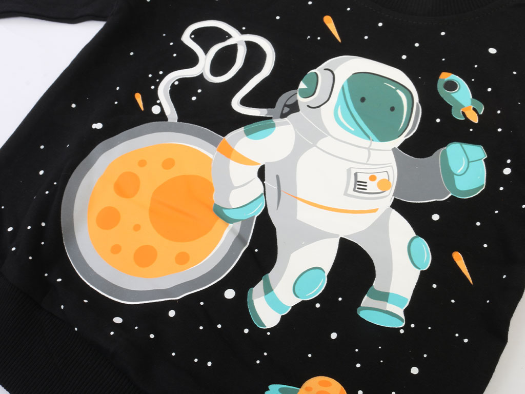 بلوز و شلوار پسرانه طرح فضانورد پازل puzzle