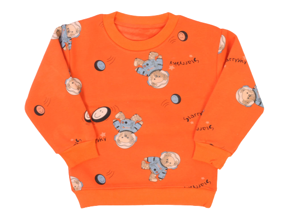 بلوز پسرانه طرحدار داخل مخمل