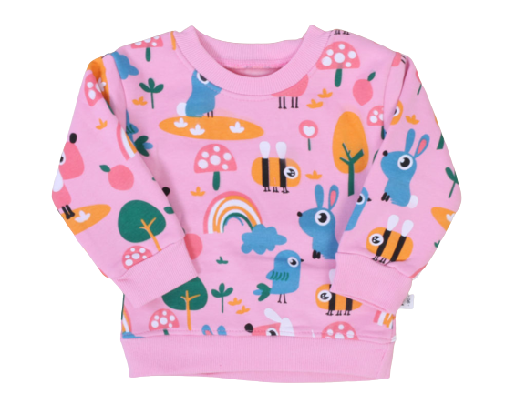 بلوز دخترانه طرحدار داخل مخمل