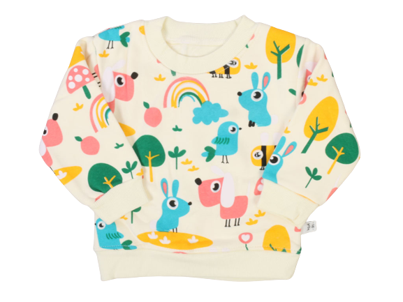 بلوز دخترانه طرحدار داخل مخمل