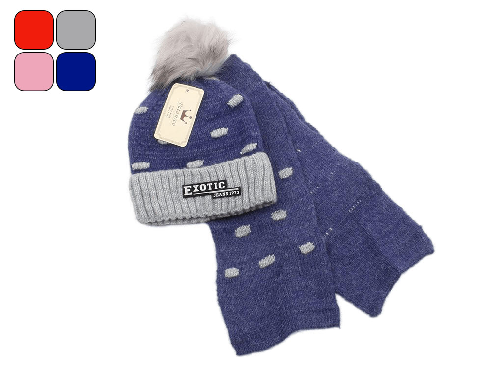 کلاه و شال گردن تو کرک (4 سال به بالا)