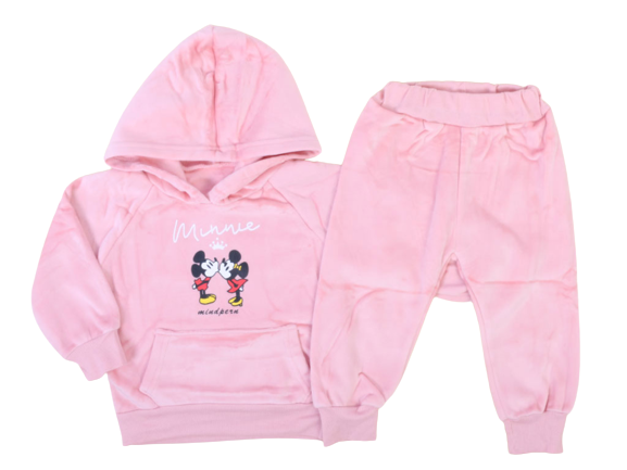 هودی و شلوار دخترانه مخمل طرح میکی موس و مینی موس فشن fashion