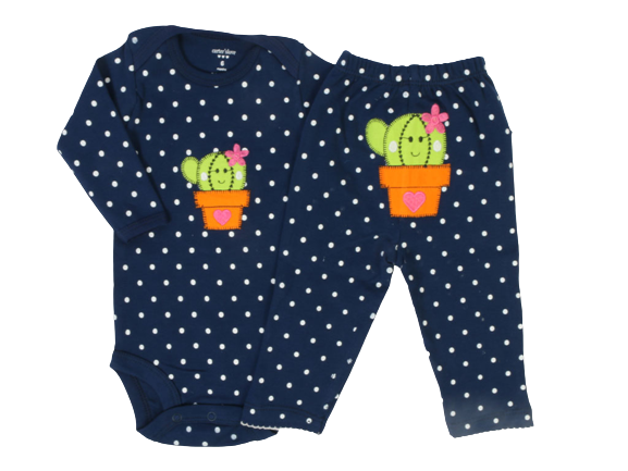 بادی و شلوار دخترانه خالدار کارترز carters