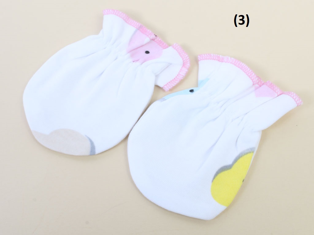 دستکش نوزادی 2 عددی طرحدار