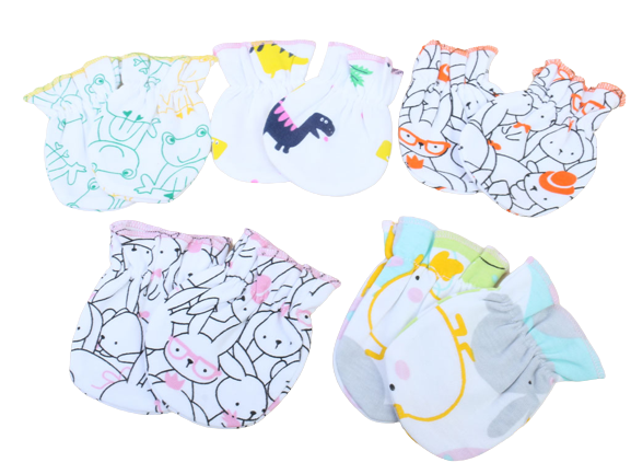 دستکش نوزادی 2 عددی طرحدار