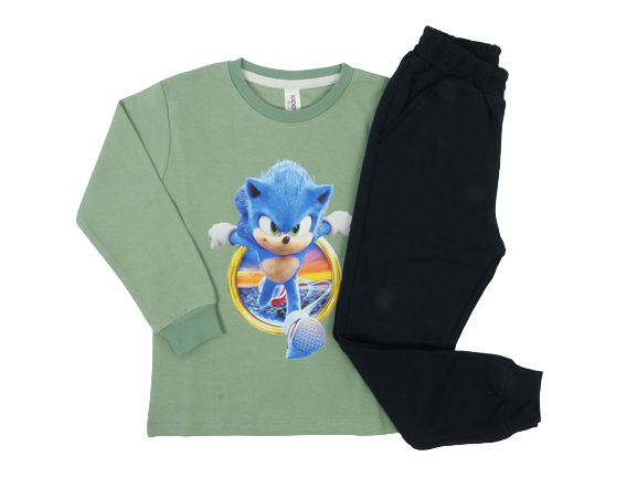 بلوز و شلوار پسرانه طرح سونیک کیدومکس kido max