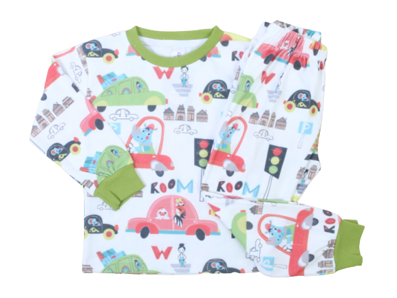 بلوز و شلوار راحتی پسرانه طرح ماشین کیدومکس kido max