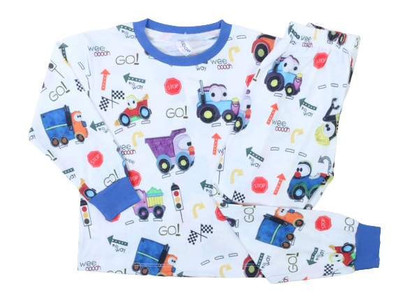 بلوز و شلوار راحتی بچه گانه طرح ماشین کیدومکس kido max