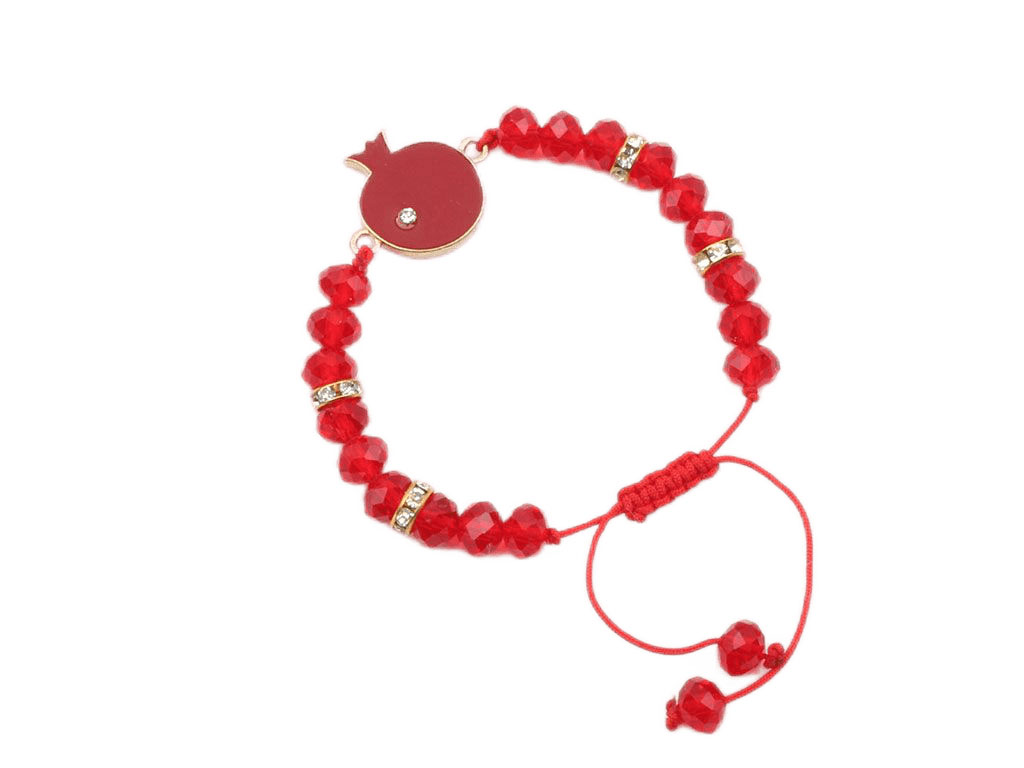 دستبند مهره ای انار شب یلدا