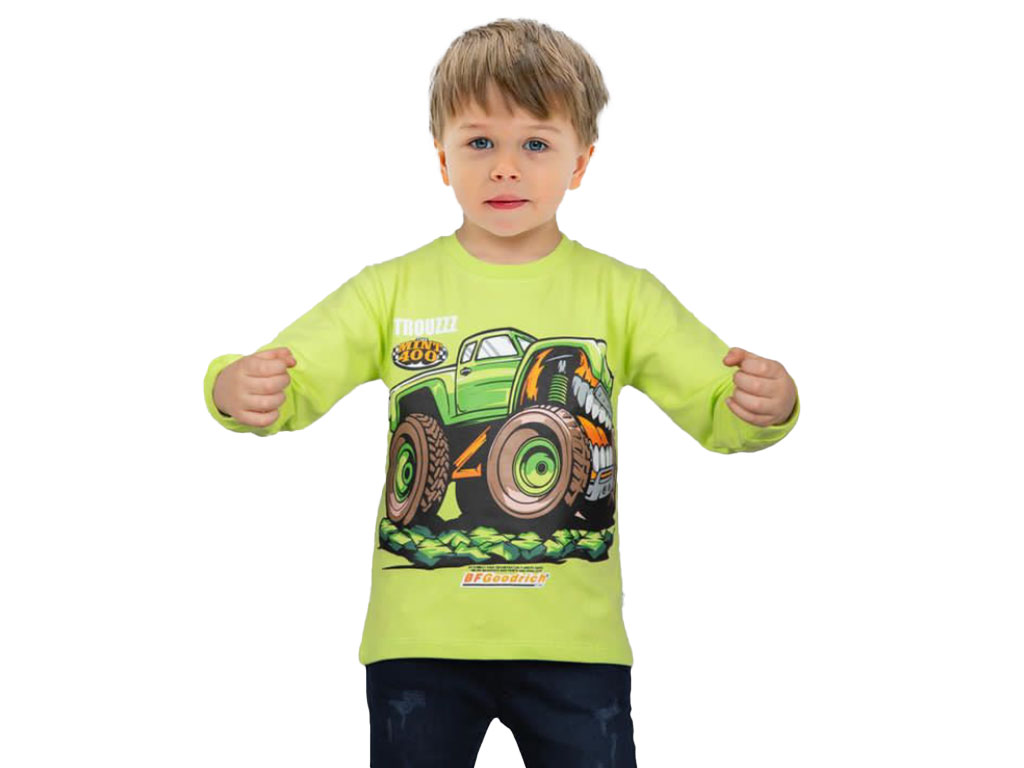 بلوز پسرانه طرح ماشین پازل puzzle