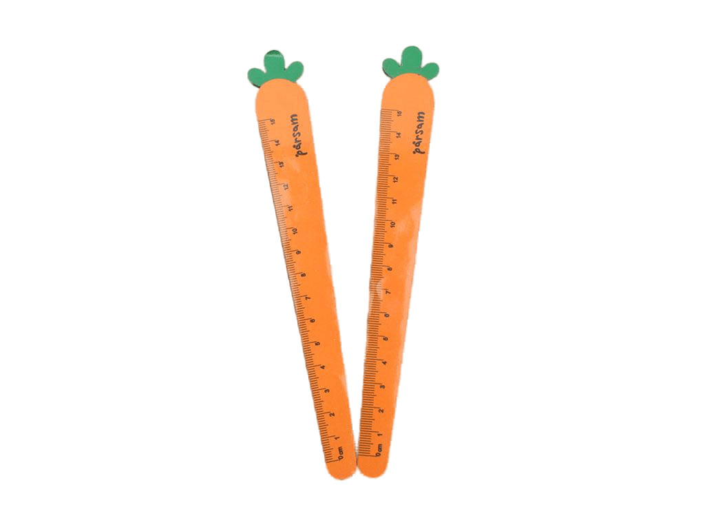 خط کش چوبی 15 سانتی هویج