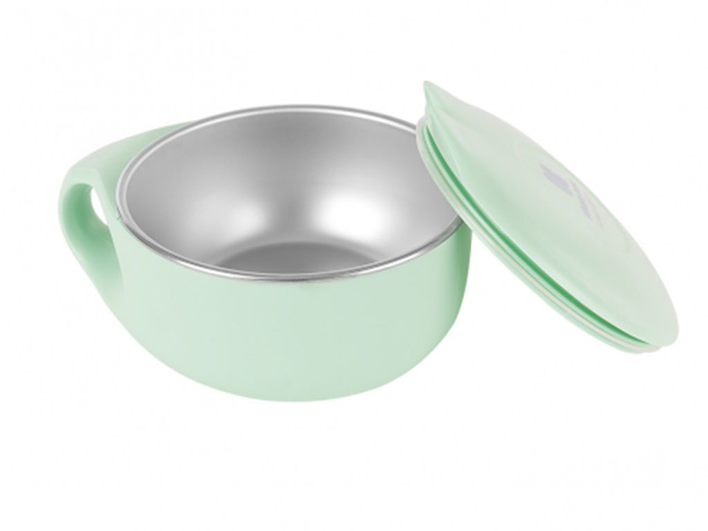 ظرف نگهدارنده غذای نوزاد و کودک داخل استیل مدل cat کیکابو kikka boo