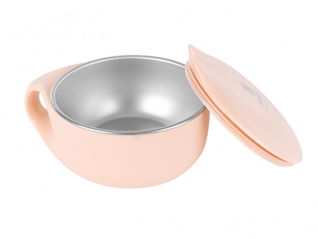 ظرف نگهدارنده غذای نوزاد و کودک داخل استیل مدل cat کیکابو kikka boo