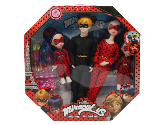 پک 4عددی عروسک مفصلی دخترکفشدوزکی