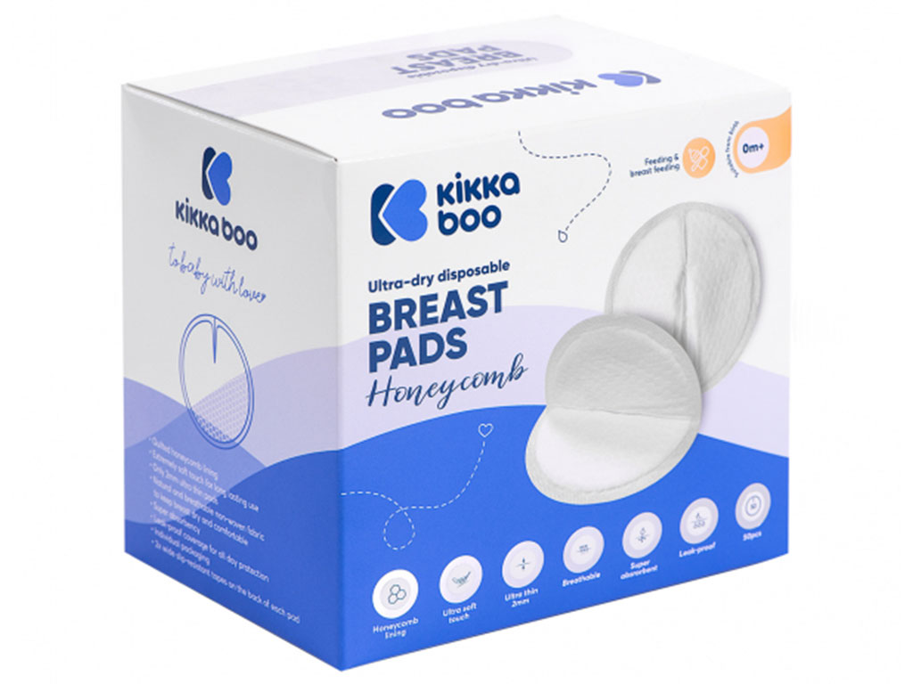 پد سینه مادر یک بار مصرف لانه زنبوری 50 عددی کیکابو kikka boo