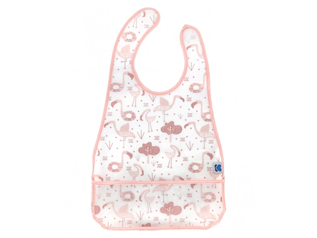 پیشبند نوزادی جیب دار طرح فلامینگو کیکابو kikka boo