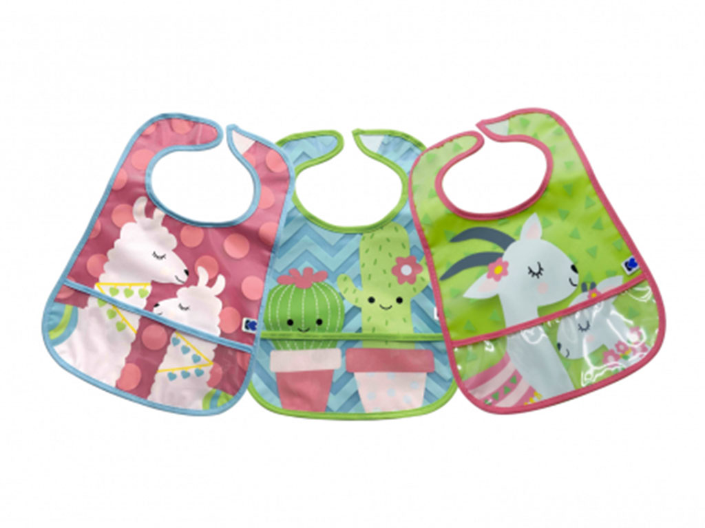 ست پیشبند نوزادی 3 عددی جیب دار و طرح دار کیکابو kikka boo