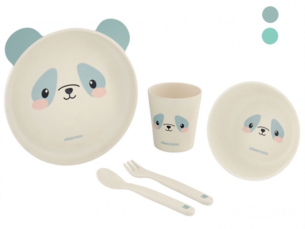 ست ظروف غذا خوری نوزاد و کودک 5 تکه بامبو کیکابو kikka boo
